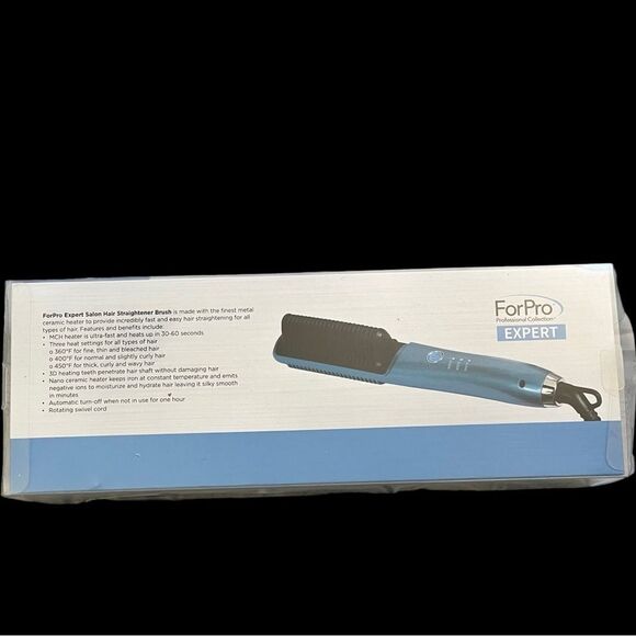 New ForPro Professional Collection ForPro Expert Salon Hair Straightener Brush - Picture 2 of 7